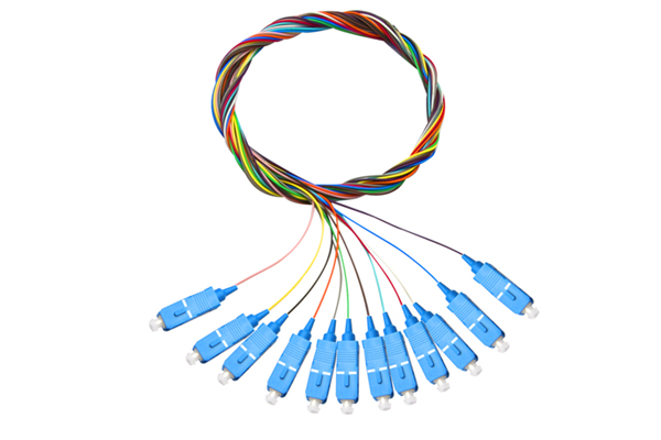 12芯束状尾纤SC方头单模光纤跳线